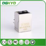 China supplier KRJ-B002GYLNL metal shielded single port cat5 magnetic rj45