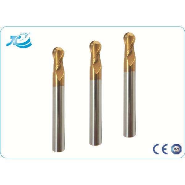 High Precision R 0.5 - R 10.0 Diameter Ball Nose End Mill for Plastic / Arcylic
