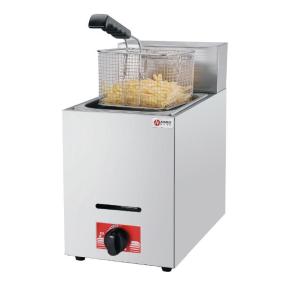 Wholesale 6L Stainless Steel Lpg Gas Deep Fryer for Hotel Kitchen 1 Tank 1 Basket 340x630x610 from china suppliers