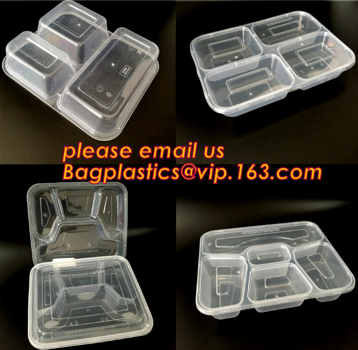 Premium Meal Prep Containers 3 Compartment BPA-FREE Food storage Microwavable Dishwasher Safe plastic Lunch bento box