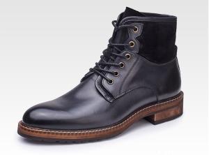 Wholesale Normal Size Men'S Casual Shoes Winter Lace Up Warm Mens Leather Ankle Boots from china suppliers