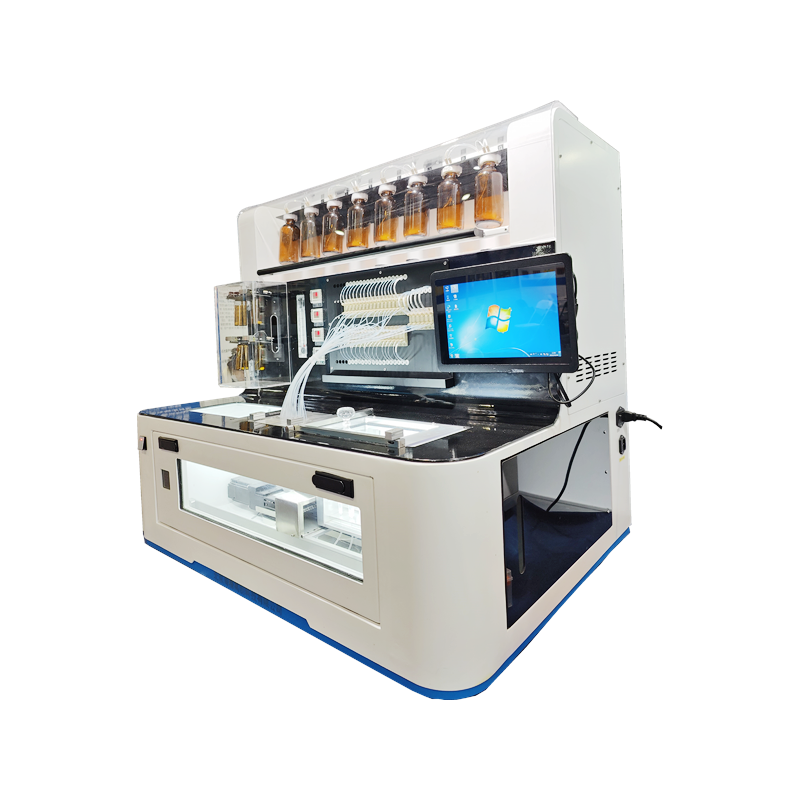 910*650*540mm Synthetic Oligonucleotide Synthesis Machine with Amidite Bottle Base 12