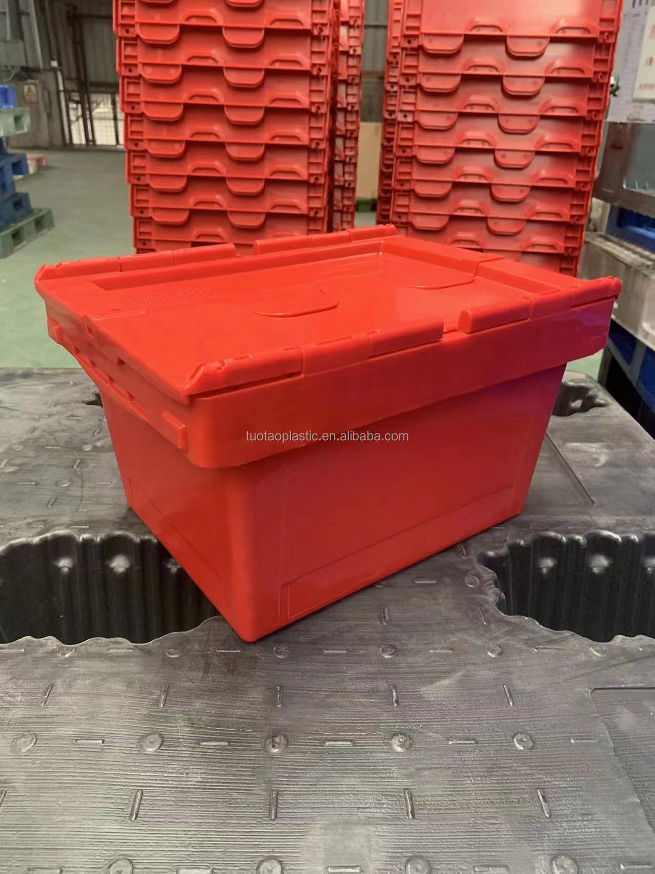 400300x240mm EU Heavy Plastic Stackable Turnover Box for Straight Wall Handling Needs