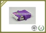 Plastic Housing Quad LC Fiber Optic Adapter OM4 For Telecommunication Network