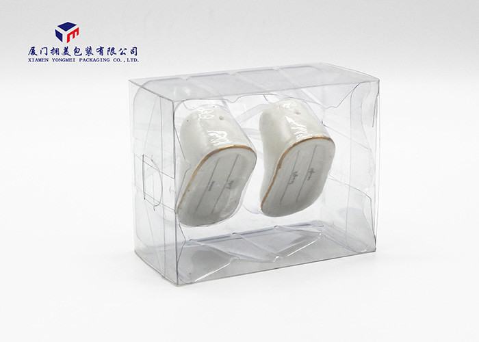 Rigid Clear PVC Packaging Boxes Plastic Clear Boxes With Clear Tray Inside 8.6cm Height