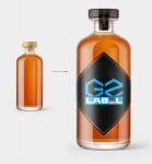 Waterproof Wine Bottle Label Self Adhesive Whisky Label Vinyl Sticker Printing