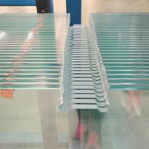 Wholesale Blue Green Grey Brown Frosted Low Iron Tempered Glass Fluted Toughened Glass Panels 10mm Safety Glass For Balcony / Balustrade Furniture from china suppliers