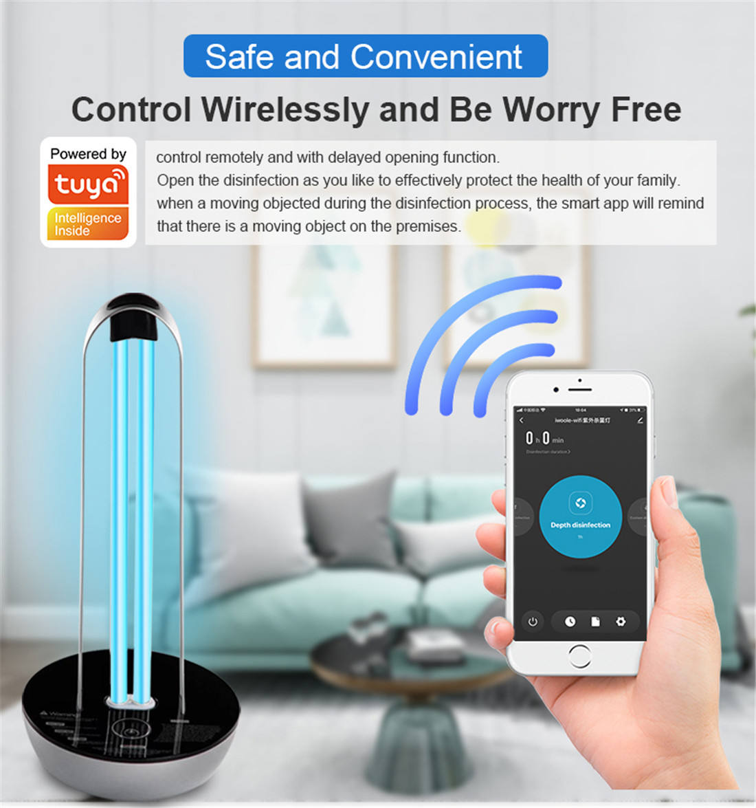Smart UV Germicidal Lamp