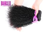 Cuticle Aligned Malaysian Human Hair 12A Grade Kinky Curly No Shedding No Tangle