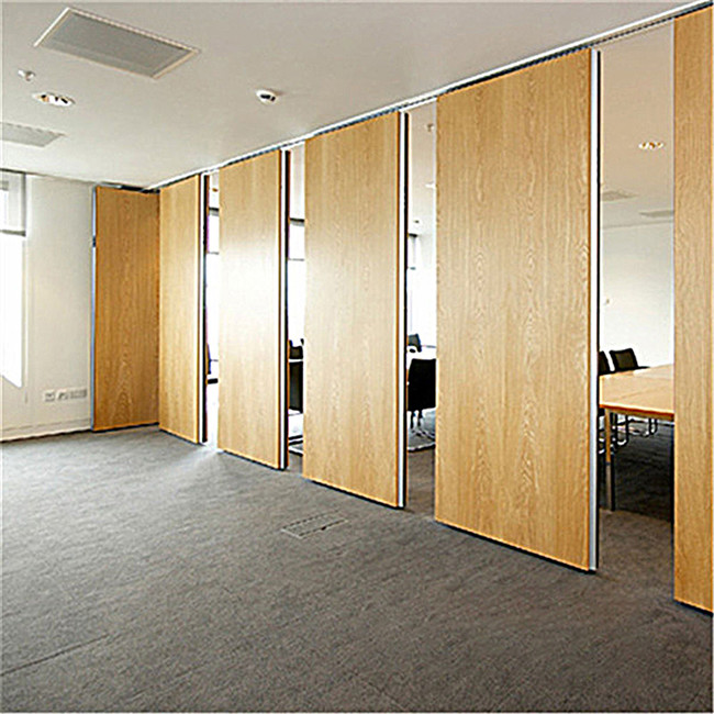 95mm Thickness Wooden Surface Divider Partition Wall For Conference Room