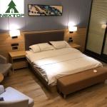 3 4 5 Star Luxury Wooden Bed With Nightstand Motel Hotel Resort Bedroom