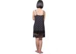 V Neck Ladies Luxury Nightwear / Black Summer Night Clothes For Ladies