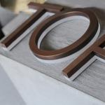 Bronze Gold Backlit Letter Sign Led Electronic Letters Billboard 3D Outdoor