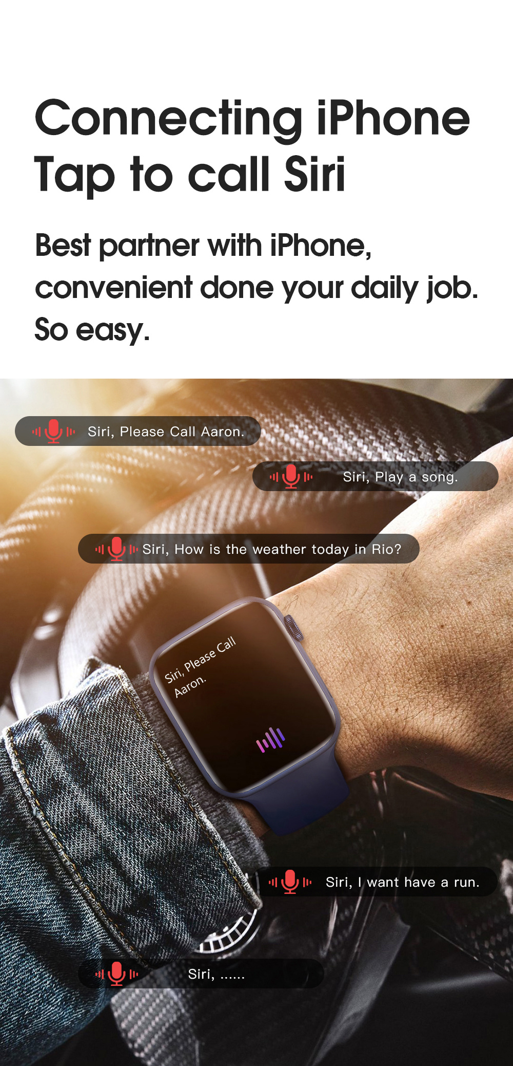 2021 New 1.75 Inch Display IP68 Waterproof Passlock BLE Call Heart Rate Monitoring Hl27PRO Smart Watch Specs