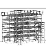 High-Rise Prefabricated House Building Frame Structure Hotel Office Building