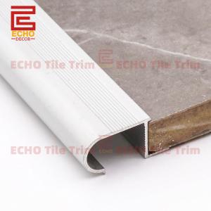 Wholesale Aluminium Vinyl Stair Treads Round Nose Tile Stair Nosing Trim from china suppliers