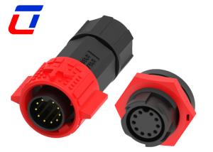 Wholesale Red M19 IP67 Waterproof Connector 10 Pin Male Female Water Tight Cable Connector from china suppliers