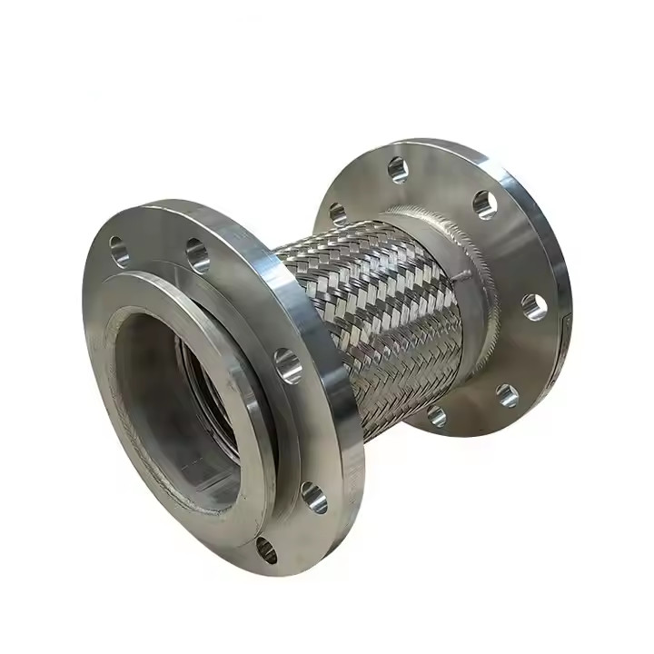 High Temperature Resistant Stainless Steel Braided Flex Hose Flange Metal Braided Hose Fittings