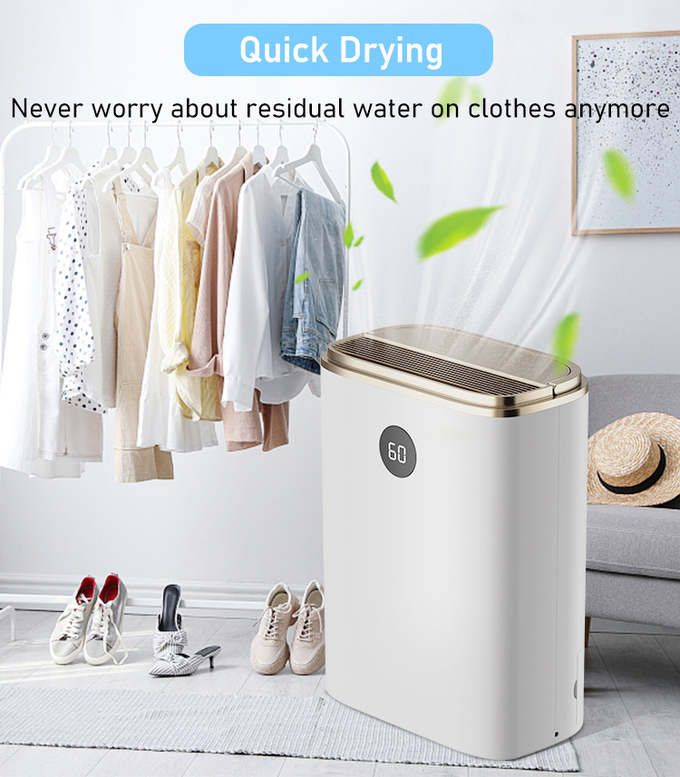 5.5L Household Rotary Dehumidifier Air Purifier 2 In 1 With Hidden Handle
