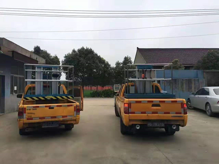 Automobile Hydraulic Aerial Platform 10m Truck Mounted Lowering Safety System