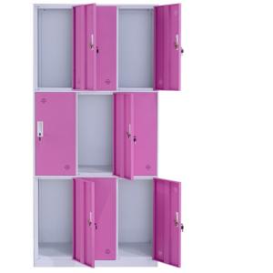 Wholesale Market Gym Office Metal Locker Storage Cabinet 9 Door from china suppliers