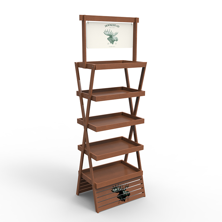 Modern Wooden Display Stand Free Standing Turning Display Stand Tiny Tips Sensitive For Kids