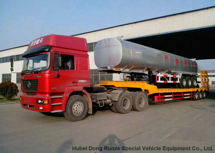 Stainless Steel Edible Oil Tank Semi Trailer For Edible Oil Transport 33Kl - 47K Liter with Insulating Layer