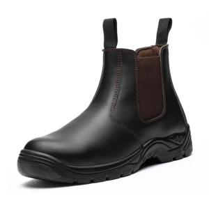Wholesale No Lace Cheales Safety Shoes Waterproof / Oil Resistant Shoes Black from china suppliers