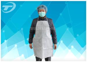 Wholesale High Density Polyethylene Waterproof Aprons For Adults White Color 80 X 140 Cm from china suppliers