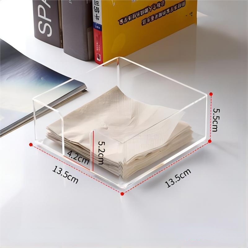 Elegant And Functional Acrylic Paper Towel Box Plexiglas Tissue Holder For Modern Home Offices And Hotels