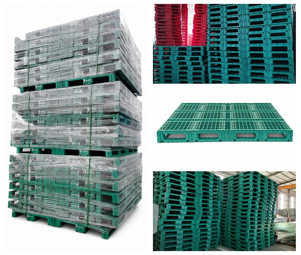 Modular Warehouse Plastic Pallets Moisture Resistant Reusable Custom