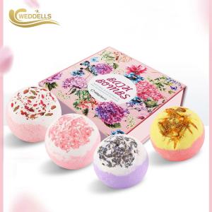 Wholesale 3.5 OZ Plant Dried Flowers Bath Bomb Gift Sets For Woman from china suppliers