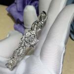 PIAGET brand jewelry Piaget Rose bracelet in 18K white gold set with 190