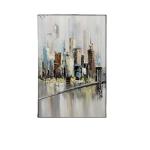 Hand Painted Colorful Knife Oil Painting on Canvas Living Room Decor Abstract