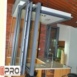 French Folding Glass Casement Windows Horizontal With Mosquito Screen Door