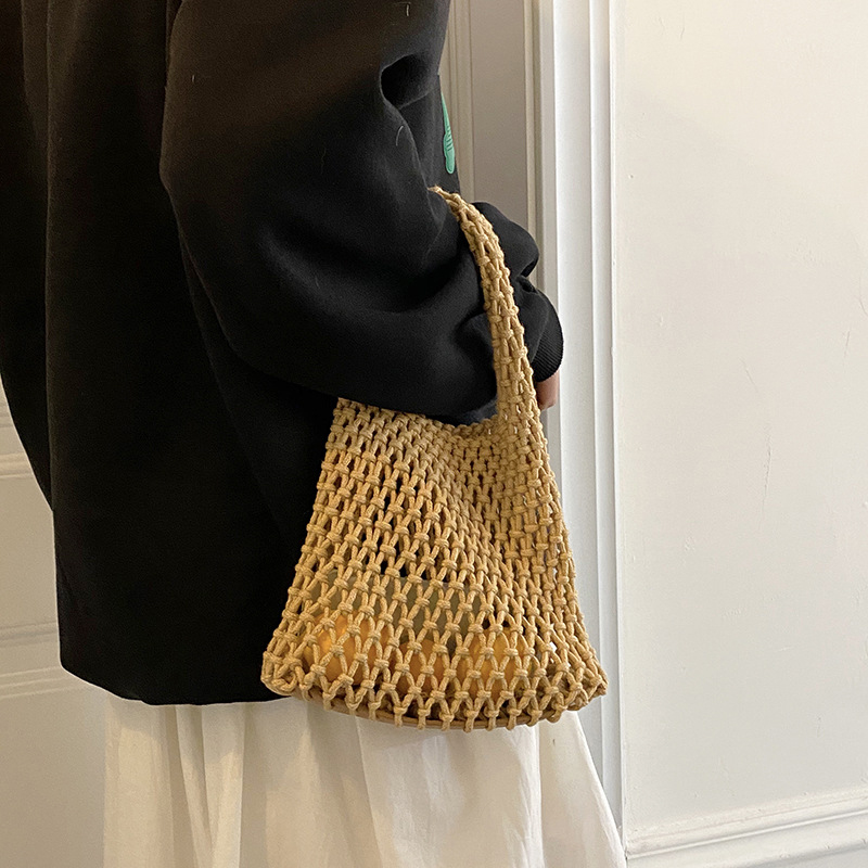 Advantageous Mix Models Travel Beach Fishing Net Handbag Woven Shoulder Bag