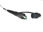 Waterproof Fiber Optic Patch Cord Black Color For Mini SC Optic Connector