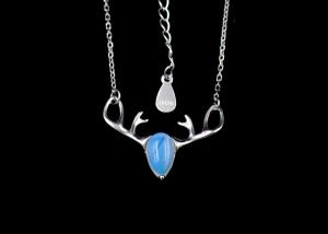 Wholesale Buckhorn Shape New Jewellery Design Gemstone Moonstone Elegant Jewelry from china suppliers
