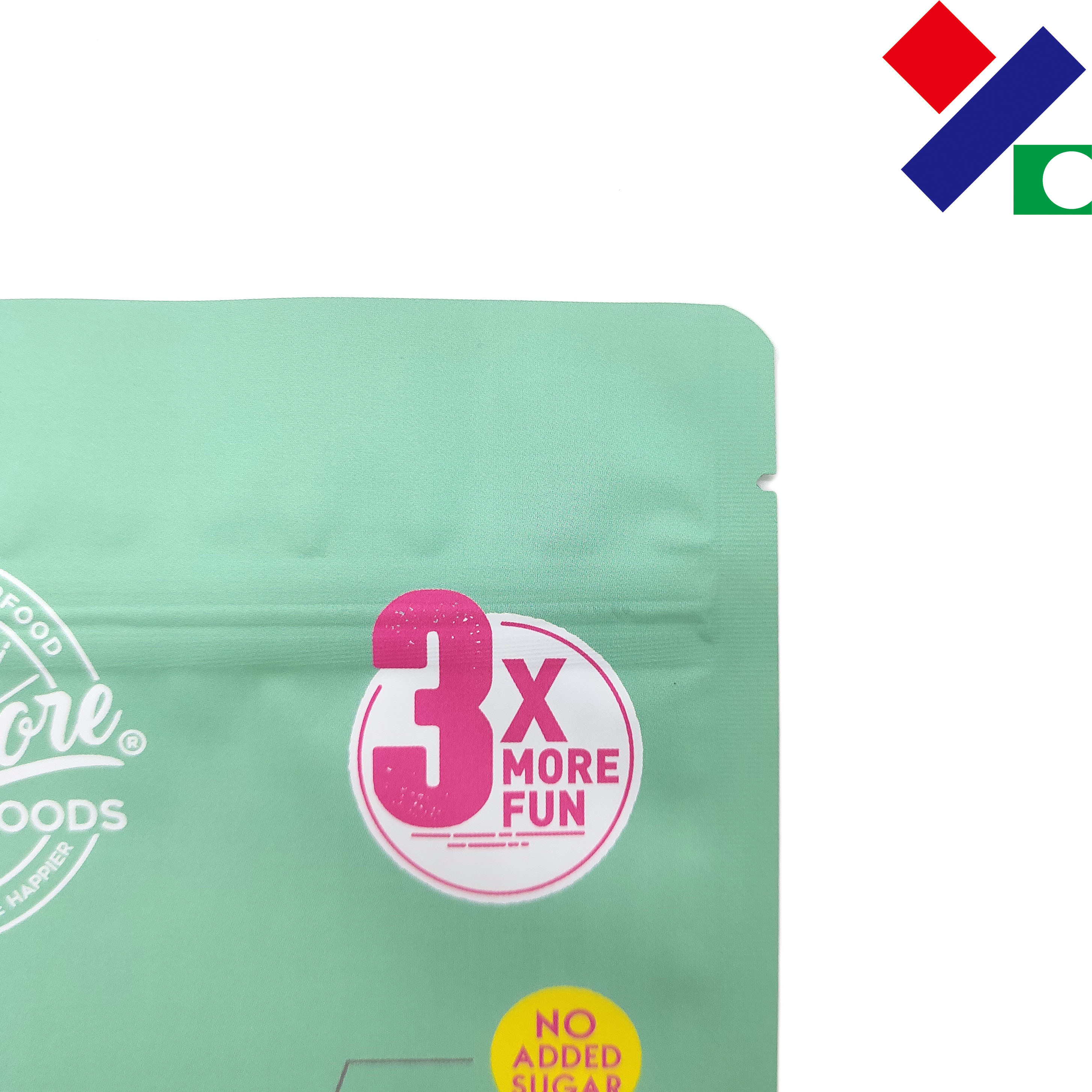 Plastic Mylar Stand Up Zipper Pouch Aluminum Foil 6x11cm 8x11cm 100 Micron