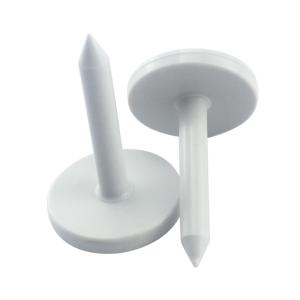 Wholesale 41 * 28mm White ABS RFID Wood Nail Tag Waterproof For Tree Forest Management from china suppliers