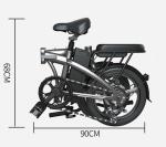 20 Super Light Electric Bike , 7.5AH Foldable Electric Bike For Adults 7speed