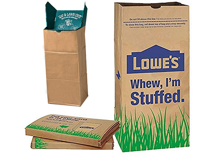 Brown Biodegradable Flexo Print Paper Refuse Bags Multiwall
