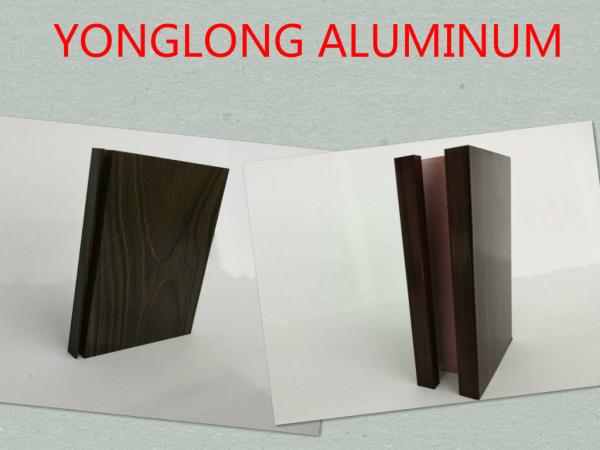 6061 / 6063 T3 - T8 Aluminium Door Profiles With Wood Finish / Aluminium