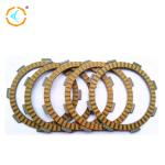 Yellow Motorcycle Clutch Parts / Rubber Clutch Friction Plate For CG125