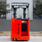 Stand Up Electric Reach Truck With EPS PU Tire AC Motor Wireless Camera