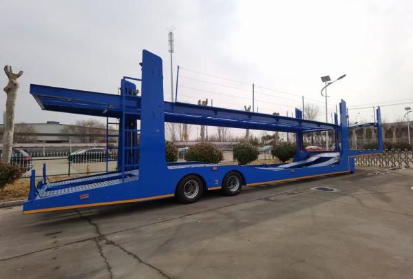 Air Suspension System Dual Axles Car Carrier Semi Trailer for Heavy Loads