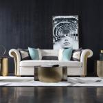 Luxurious Sillon Chaise Longue 1.7m Leatherette Luxury Living Room Furniture