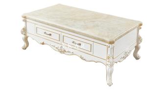 Wholesale White Marble Top Storage Wooden Coffee Table from china suppliers