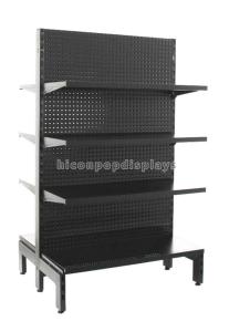 Wholesale Supermarket Store Metal Retail Gondola Shelving Black Freestanding Gondola Rack from china suppliers