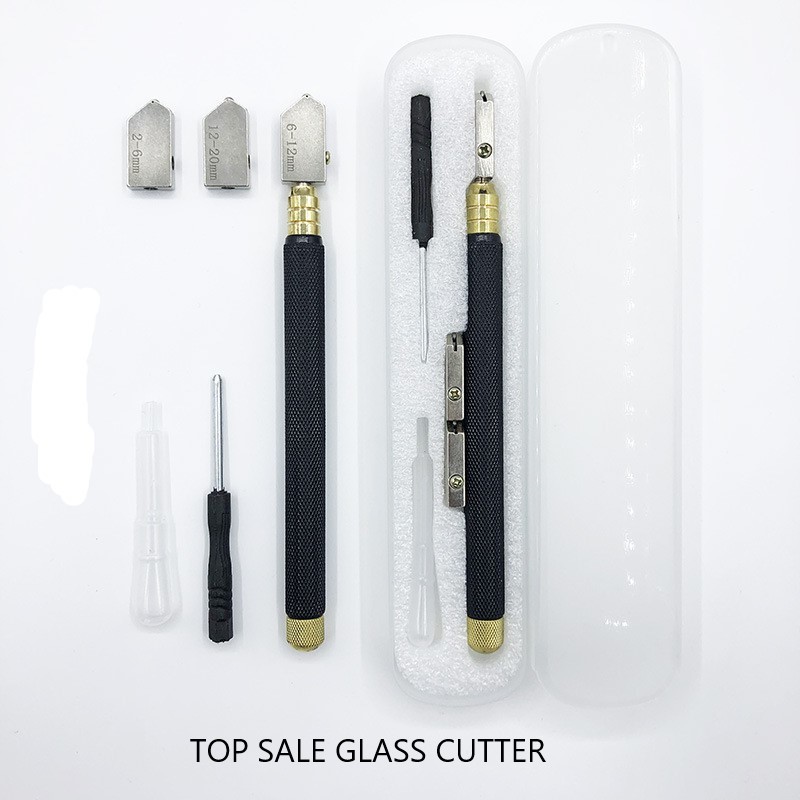PBLOG Glass Cutting Tool - Steel Handle for Easy and Comfortable Cutting